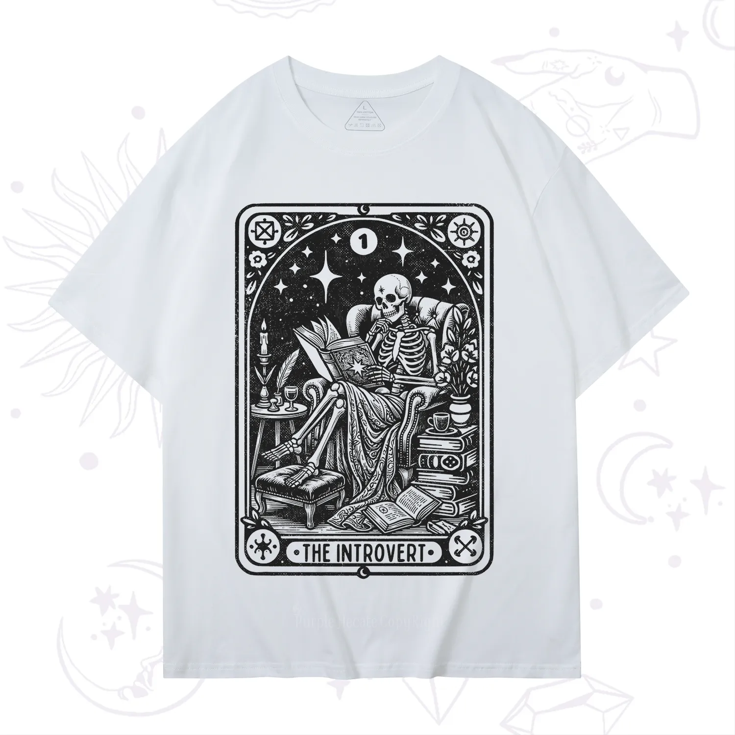 Purplehecate The Introvert Tarot Card T-Shirt