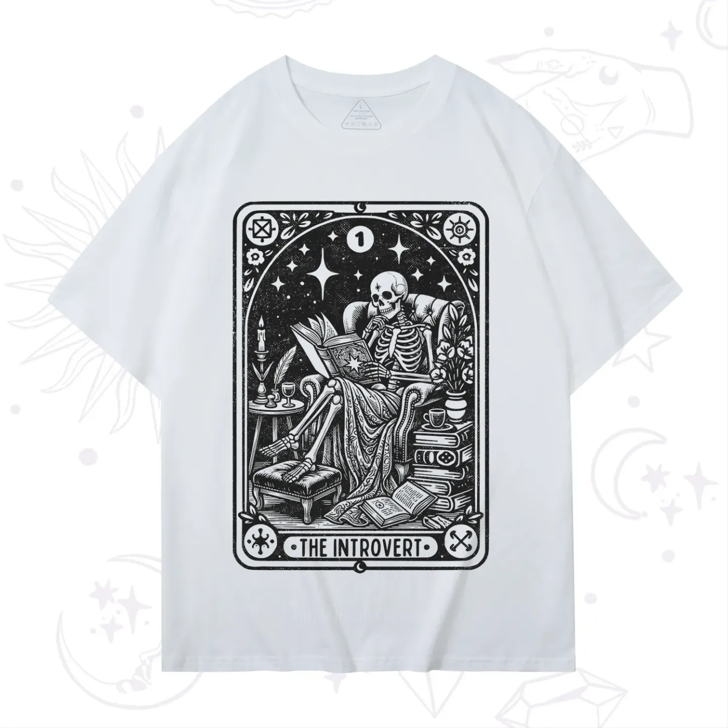 Purplehecate The Introvert Tarot Card T-Shirt