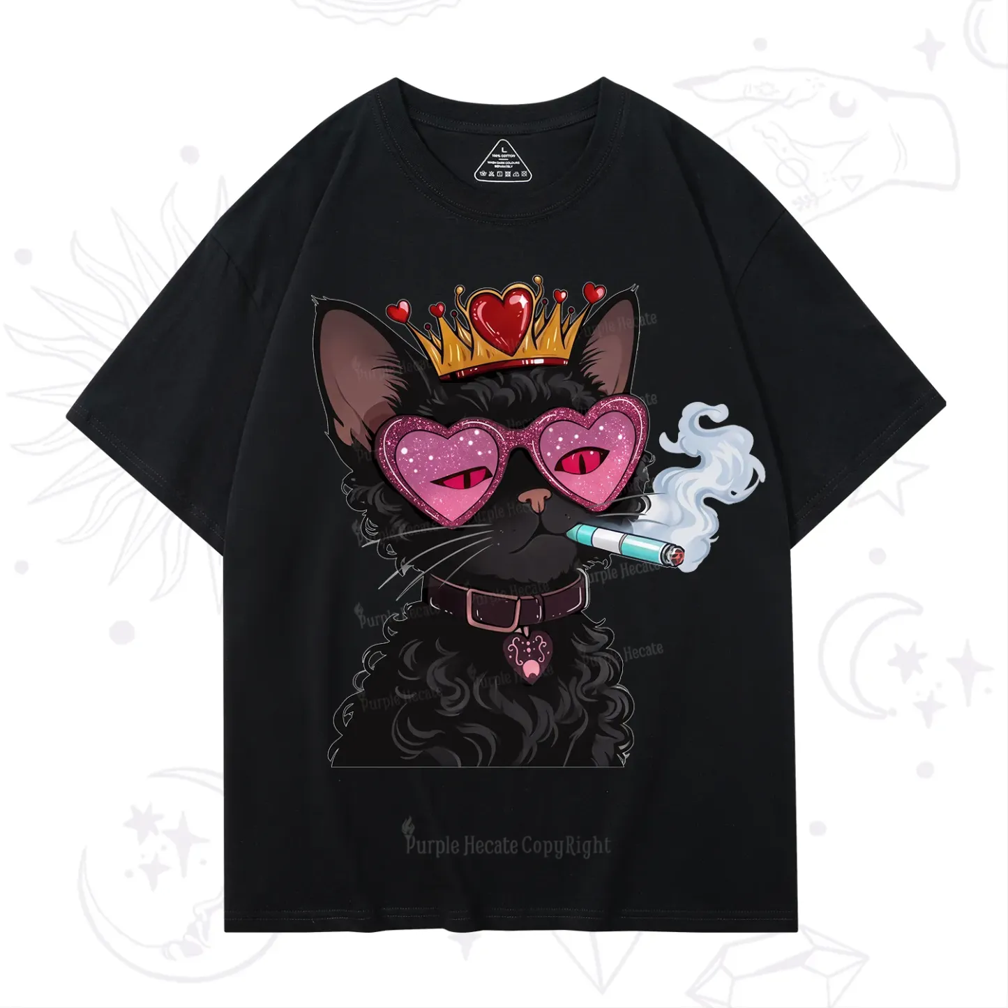 Purplehecate Join the Baddie Era Queen Cat T-Shirt