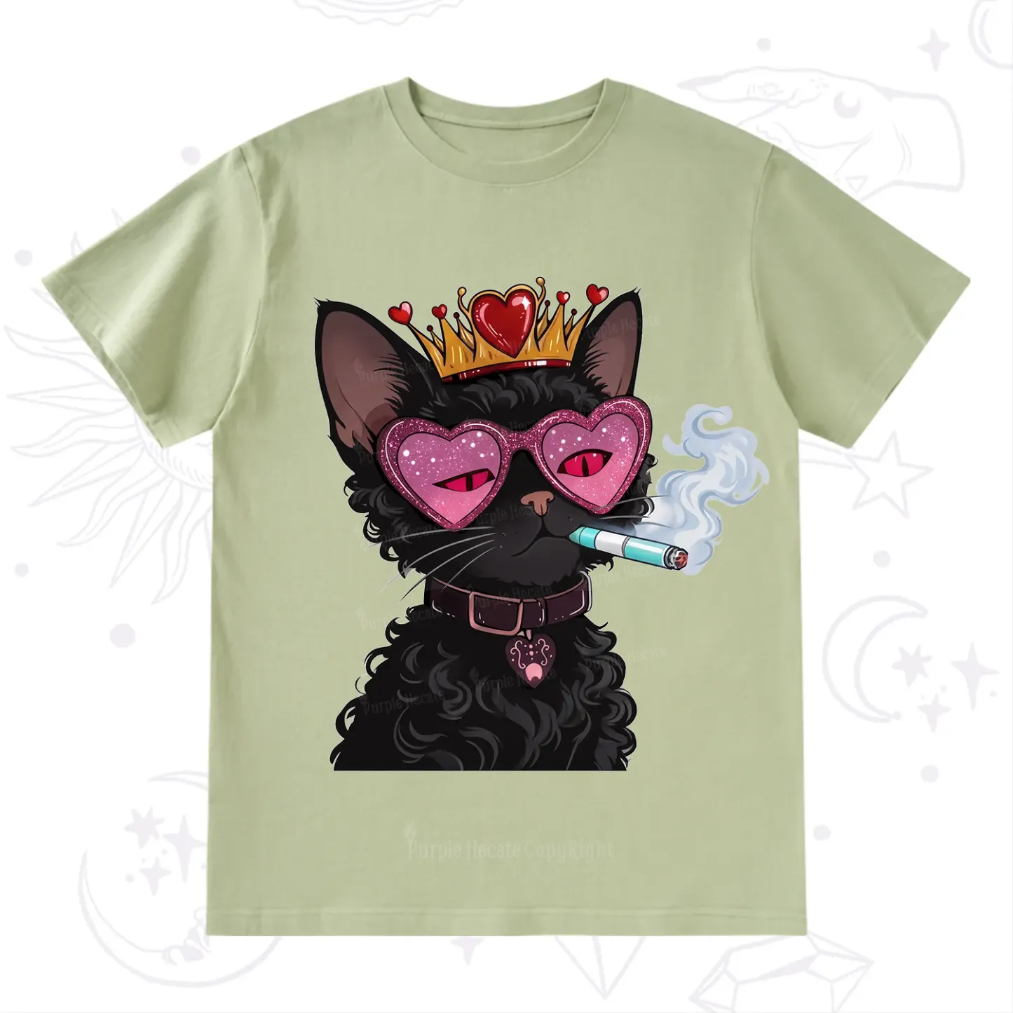 Purplehecate Join the Baddie Era Queen Cat T-Shirt