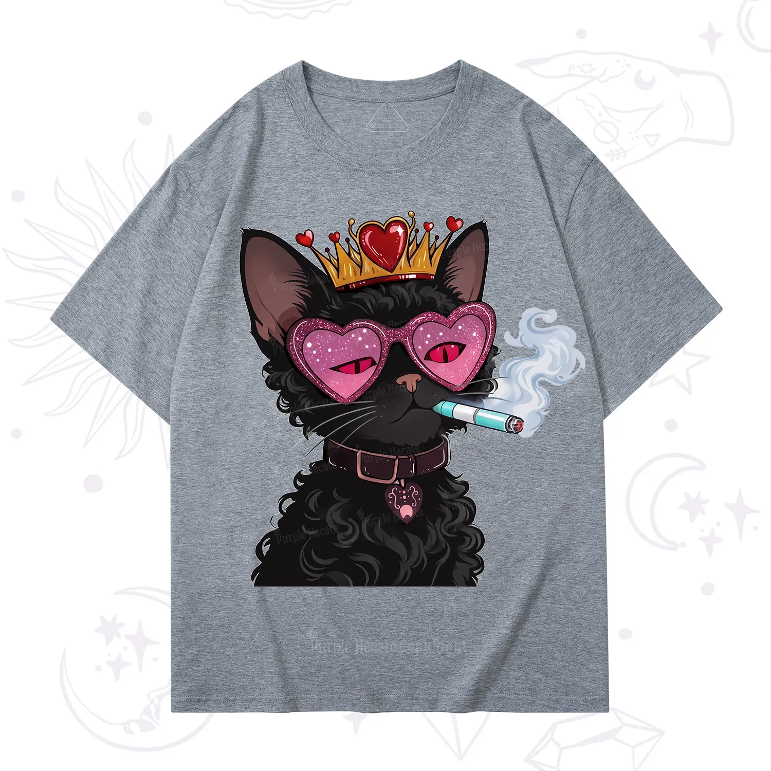 Purplehecate Join the Baddie Era Queen Cat T-Shirt
