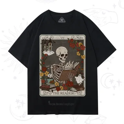 Purplehecate The Reader Tarot Card T-Shirt