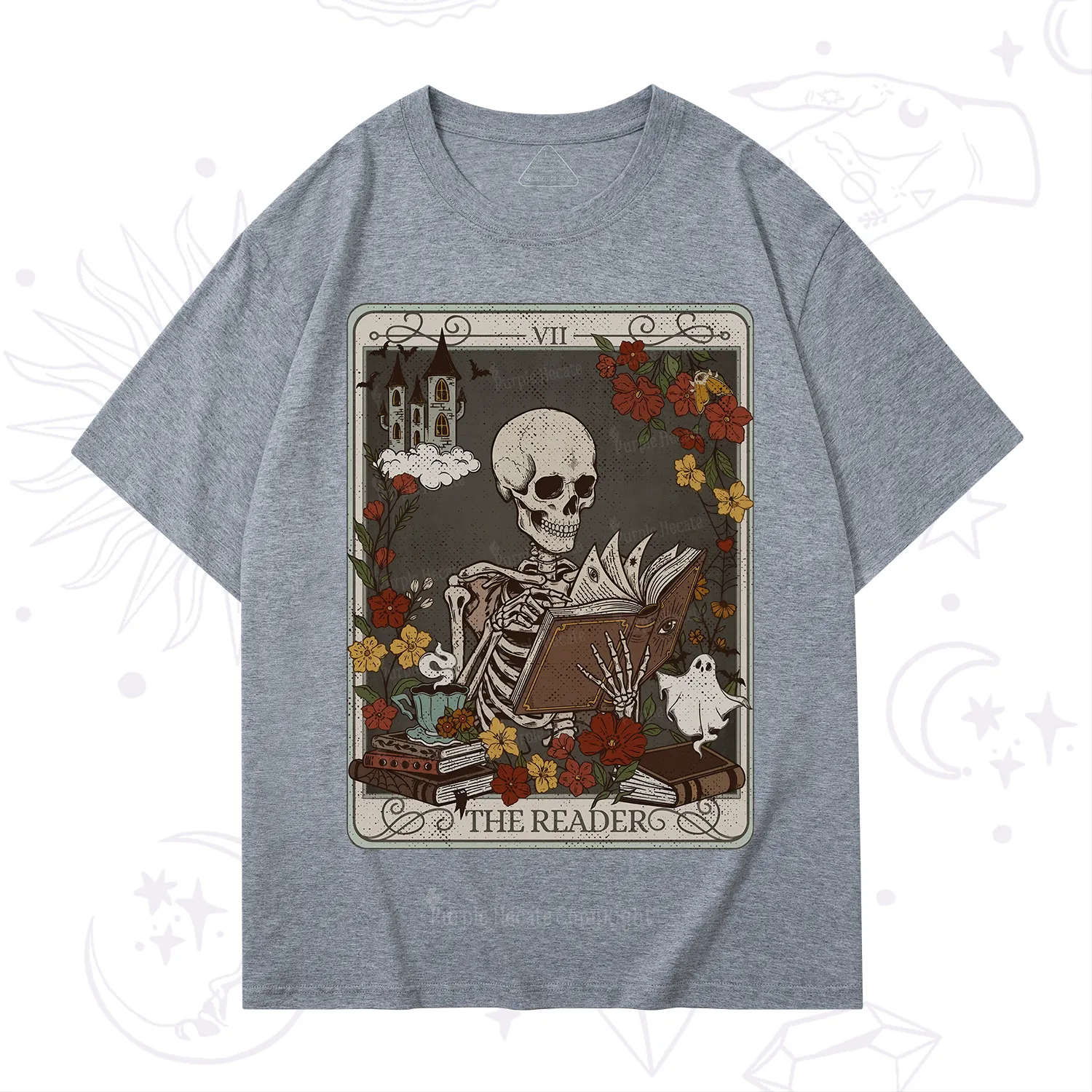 Purplehecate The Reader Tarot Card T-Shirt