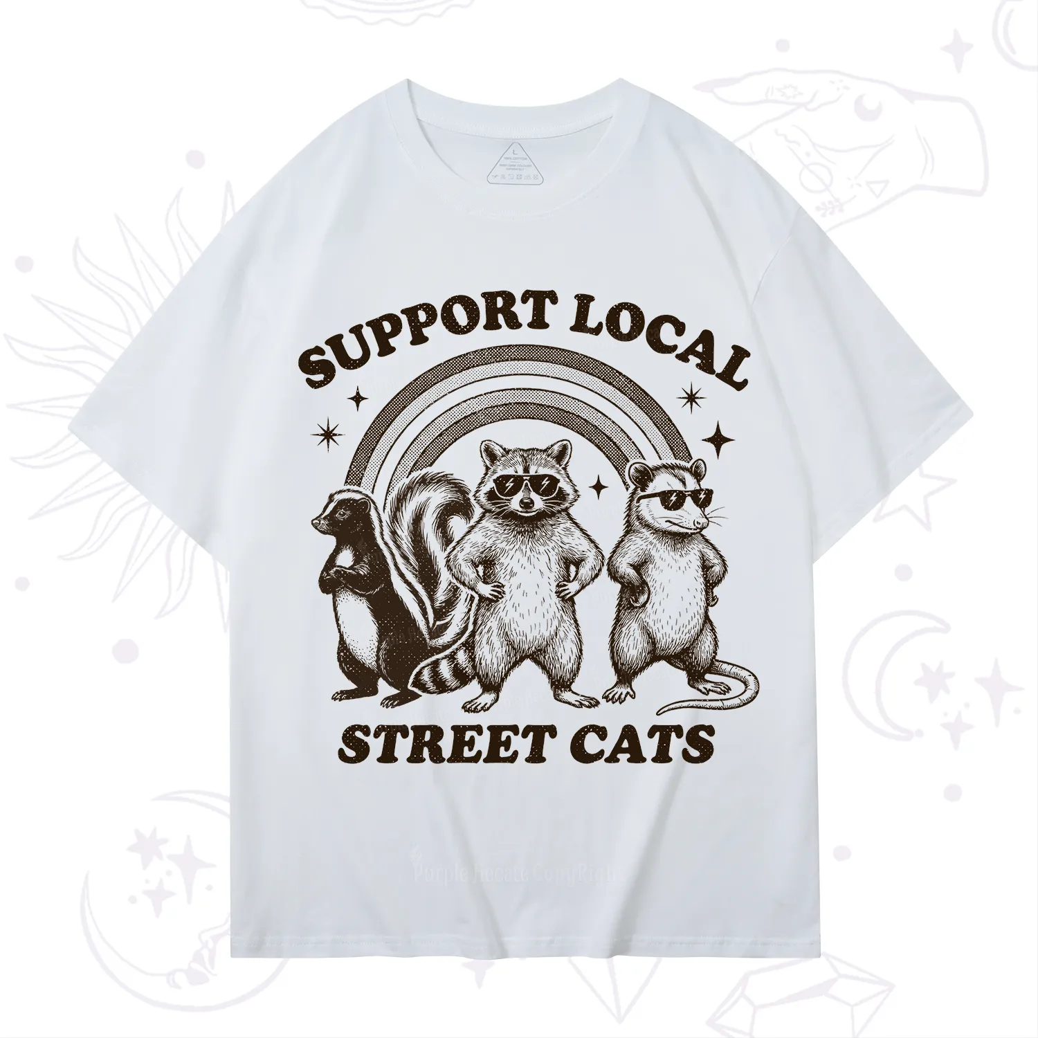 Purplehecate Support your local street cats T-Shirt