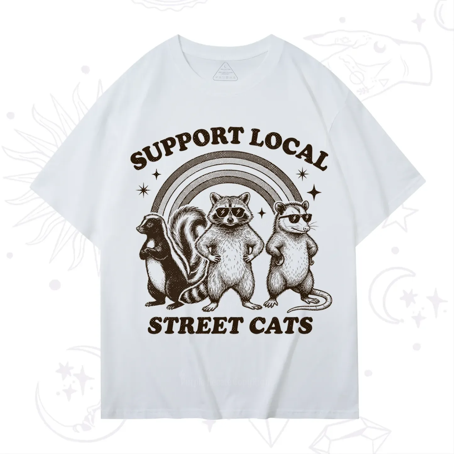 Purplehecate Support your local street cats T-Shirt