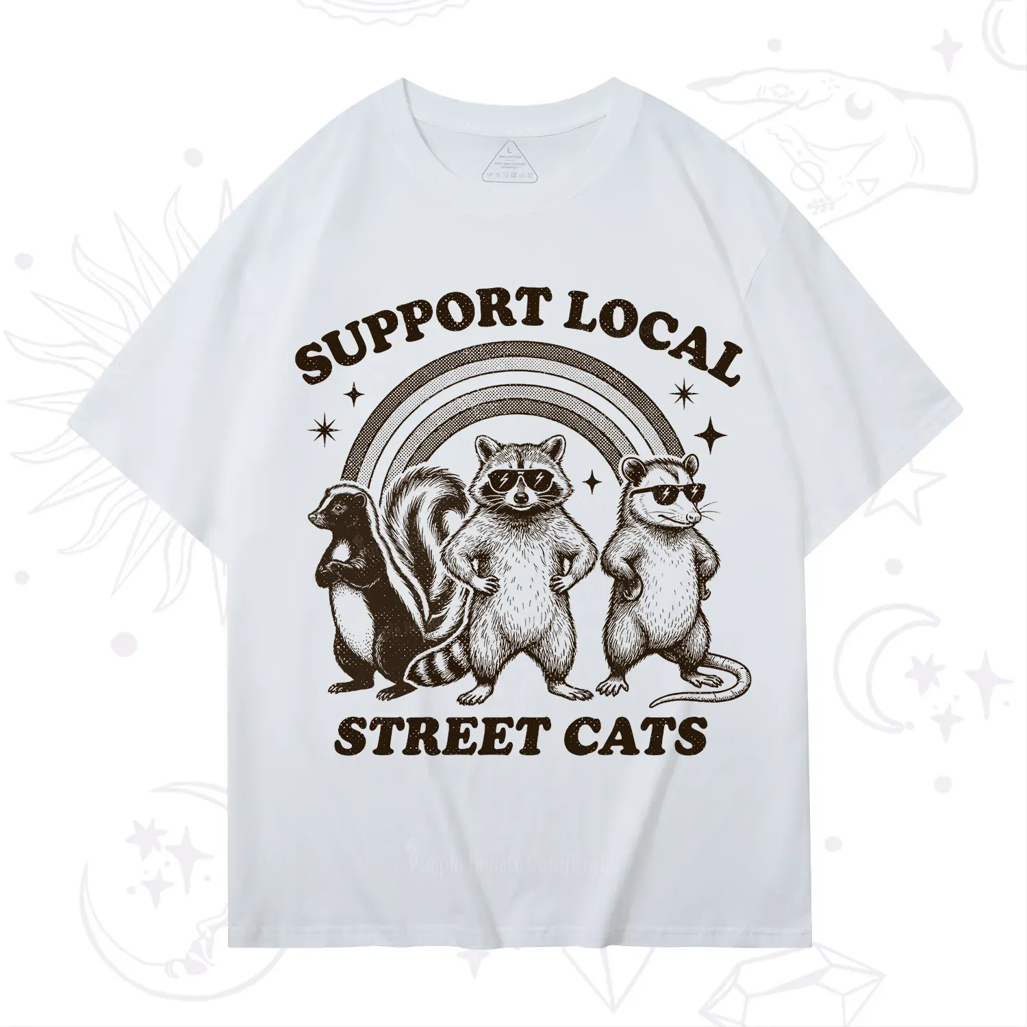 Purplehecate Support your local street cats T-Shirt