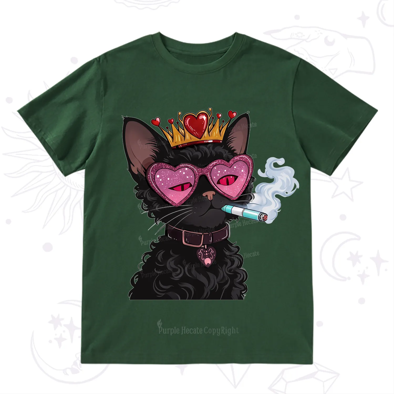 Purplehecate Join the Baddie Era Queen Cat T-Shirt