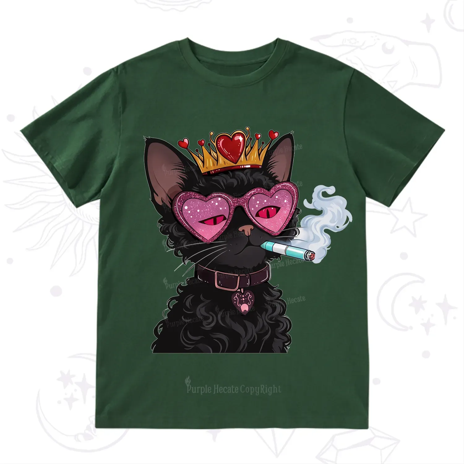 Purplehecate Join the Baddie Era Queen Cat T-Shirt