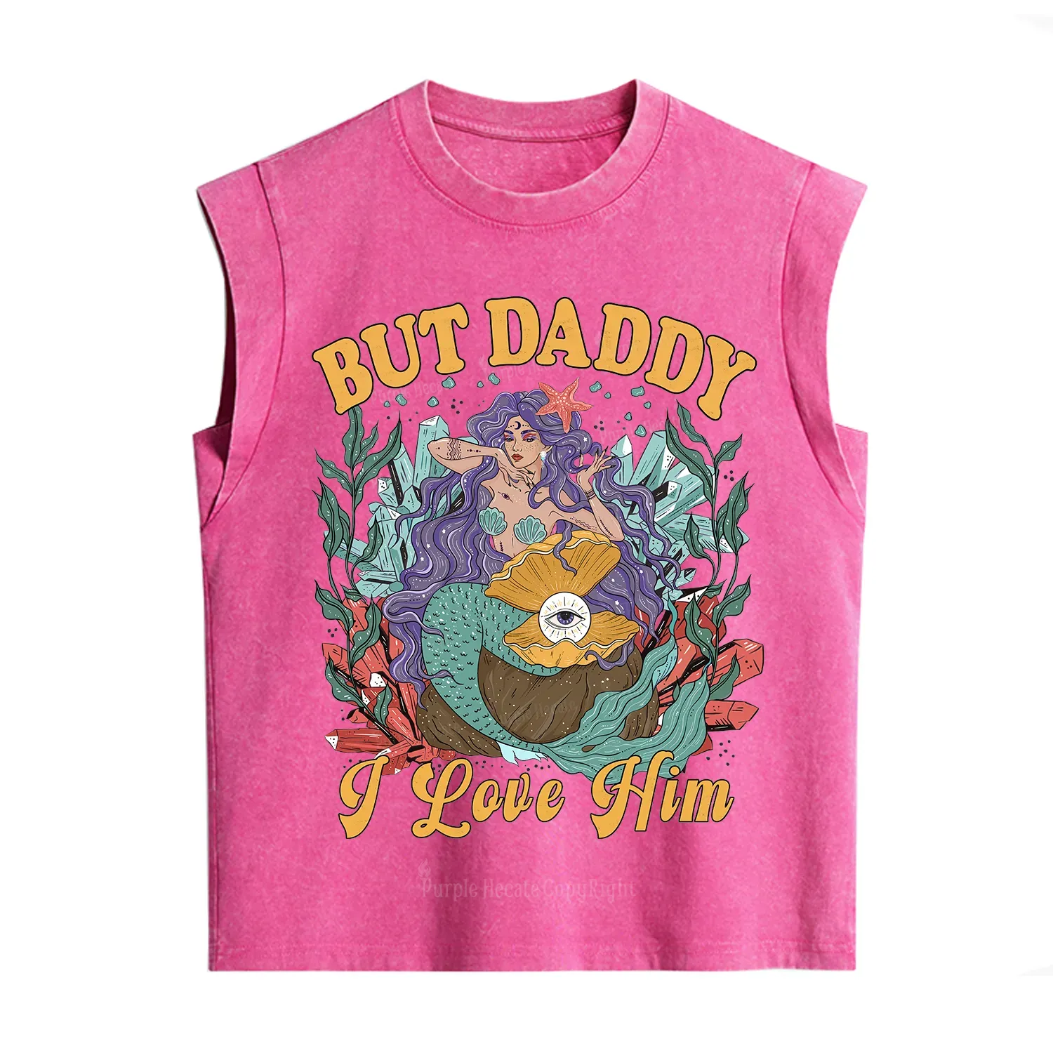 Purplehecate But Daddy I Love Him Vintage Washed Tank