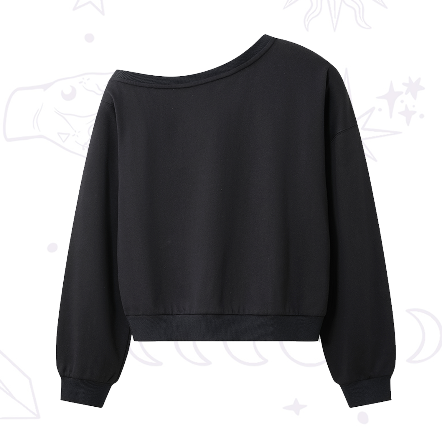 Purplehecate The Audacity Tarot Card One Shoulder Sweatshirt