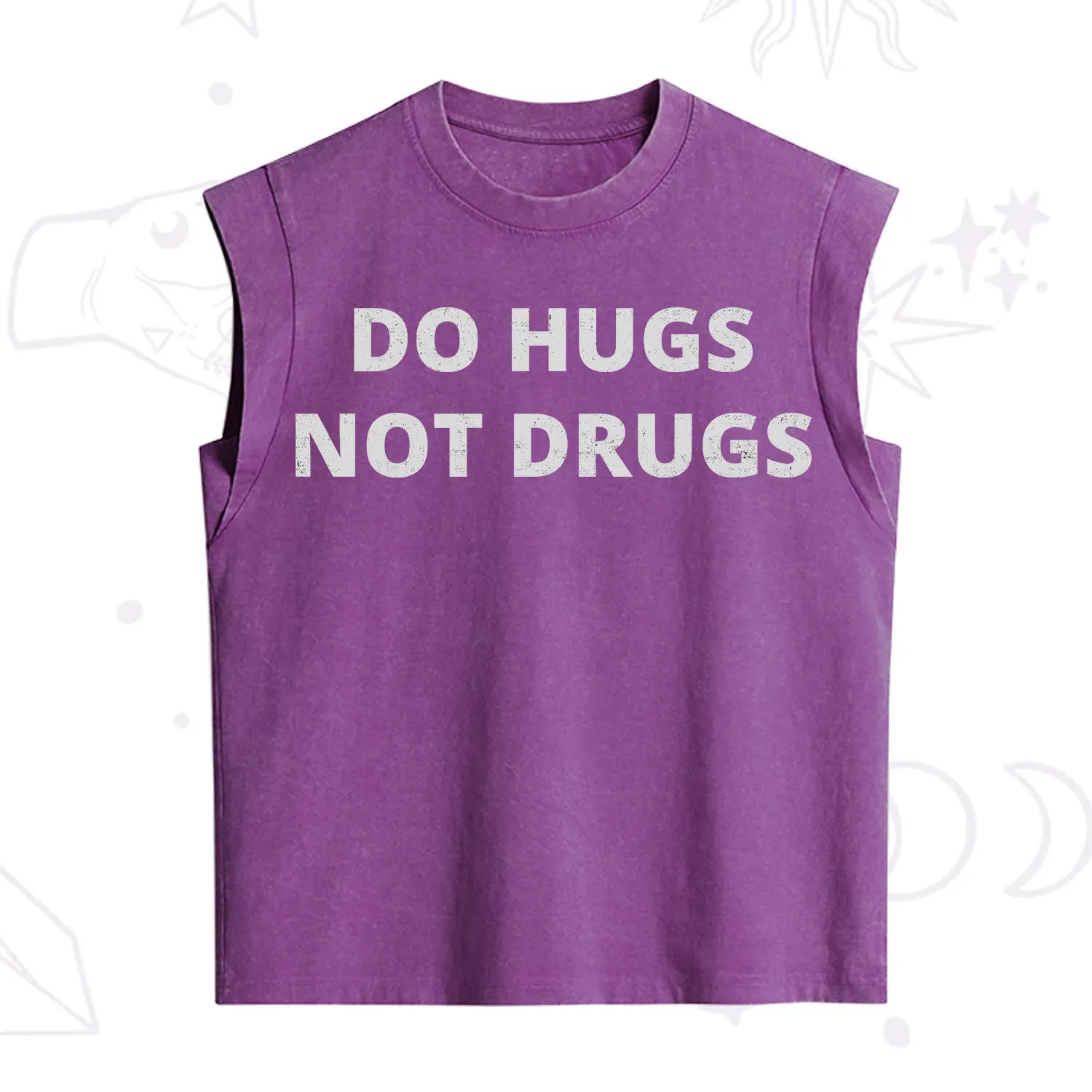 Purplehecate Do Hugs Not Drugs Vintage Washed Tank