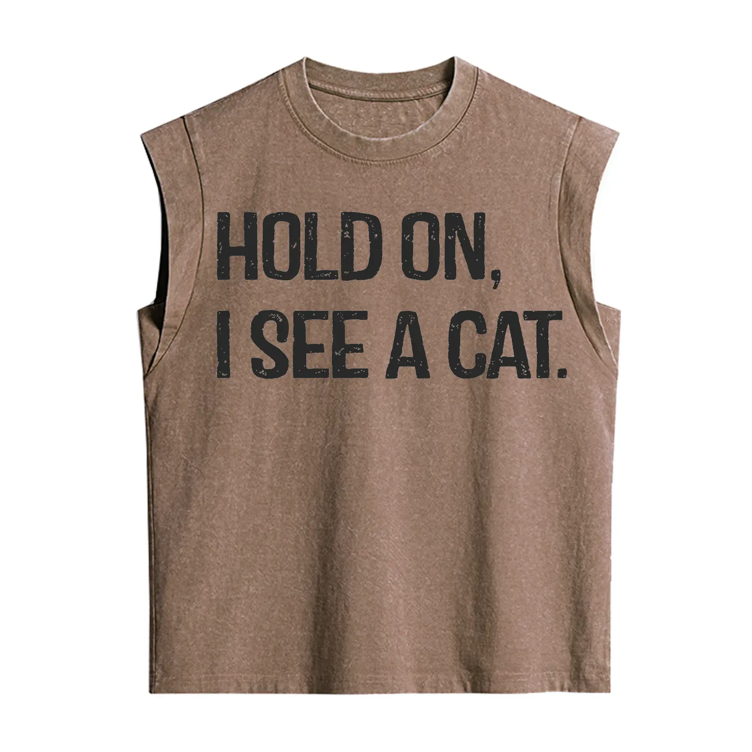 Purplehecate Hold on I See A Cat Vintage Washed Tank