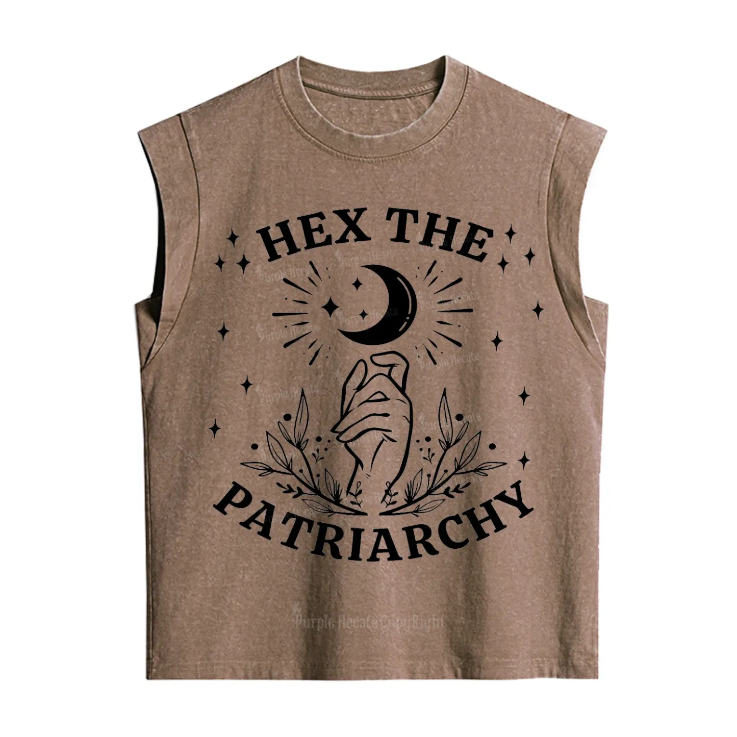 Purplehecate Hex The Patriarchy Vintage Washed Tank