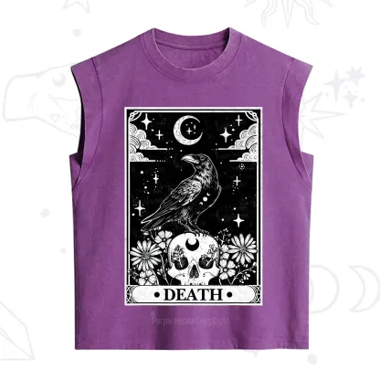 Purplehecate The Crow Death Tarot Vintage Washed Tank
