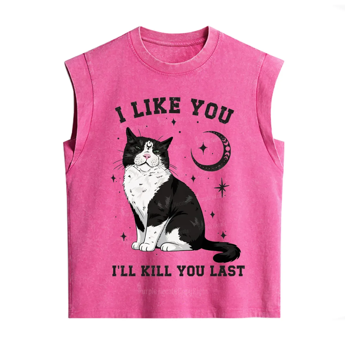 Purplehecate I Like You I'll Kill You Last Vintage Washed Tank
