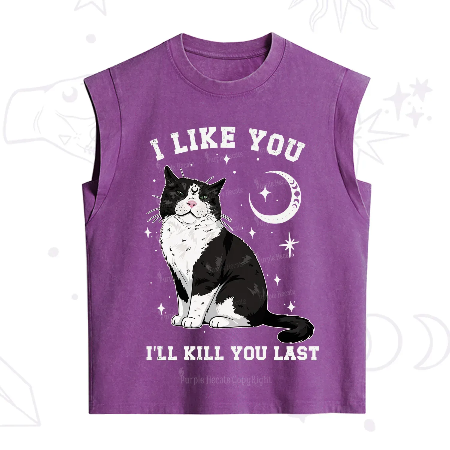 Purplehecate I Like You I'll Kill You Last Vintage Washed Tank