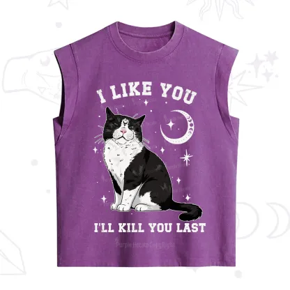 Purplehecate I Like You I'll Kill You Last Vintage Washed Tank