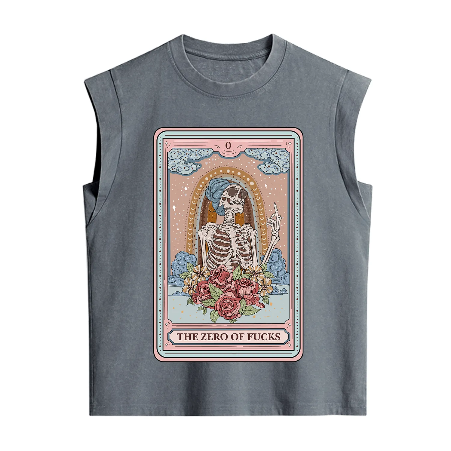 Purplehecate The Zero Of Fucks Tarot Card Vintage Washed Tank