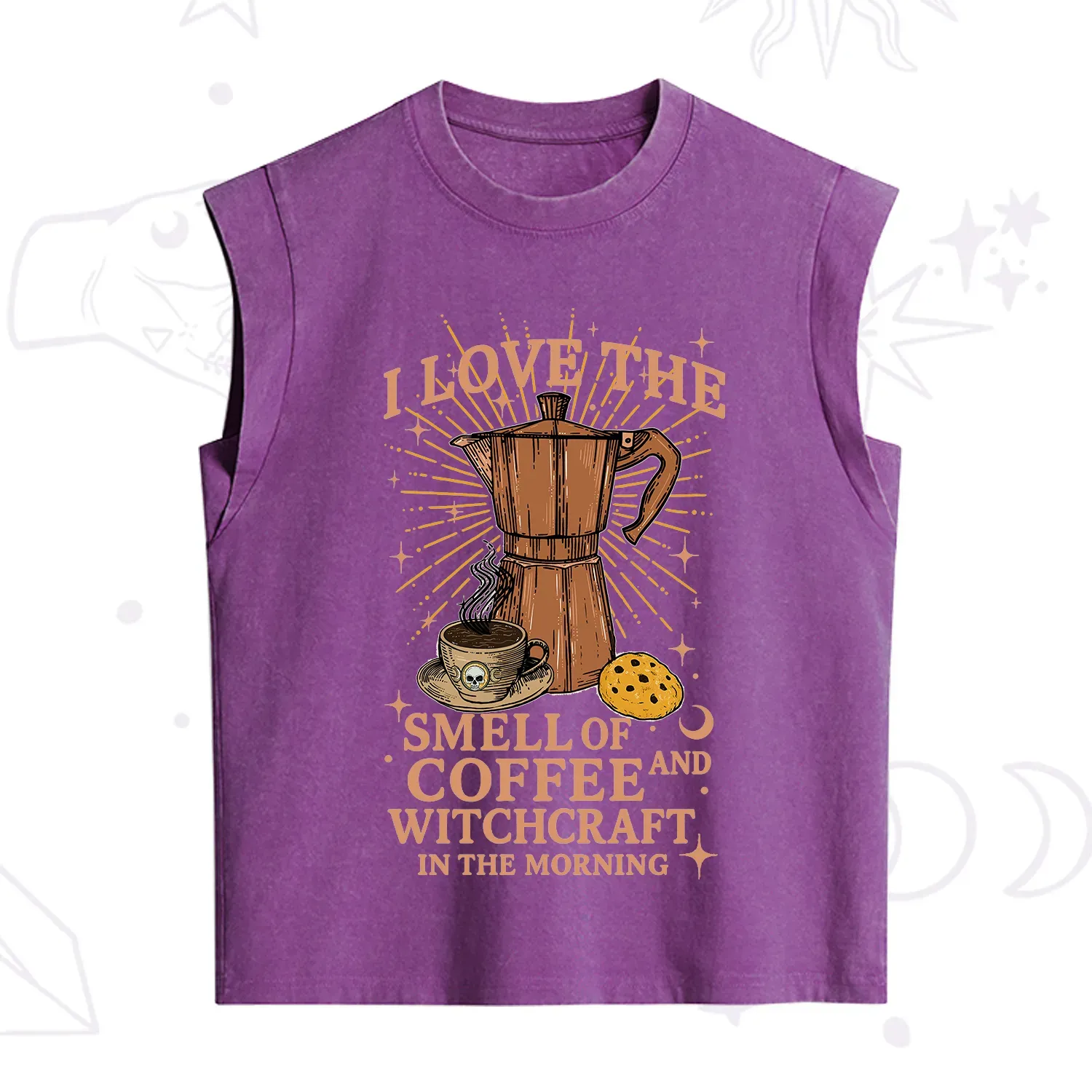 Purplehecate I Love The Smell Of Coffee And Witchcraft In The Morning Vintage Washed Tank