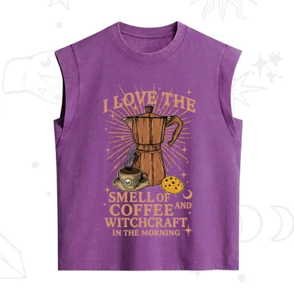 Purplehecate I Love The Smell Of Coffee And Witchcraft In The Morning Vintage Washed Tank