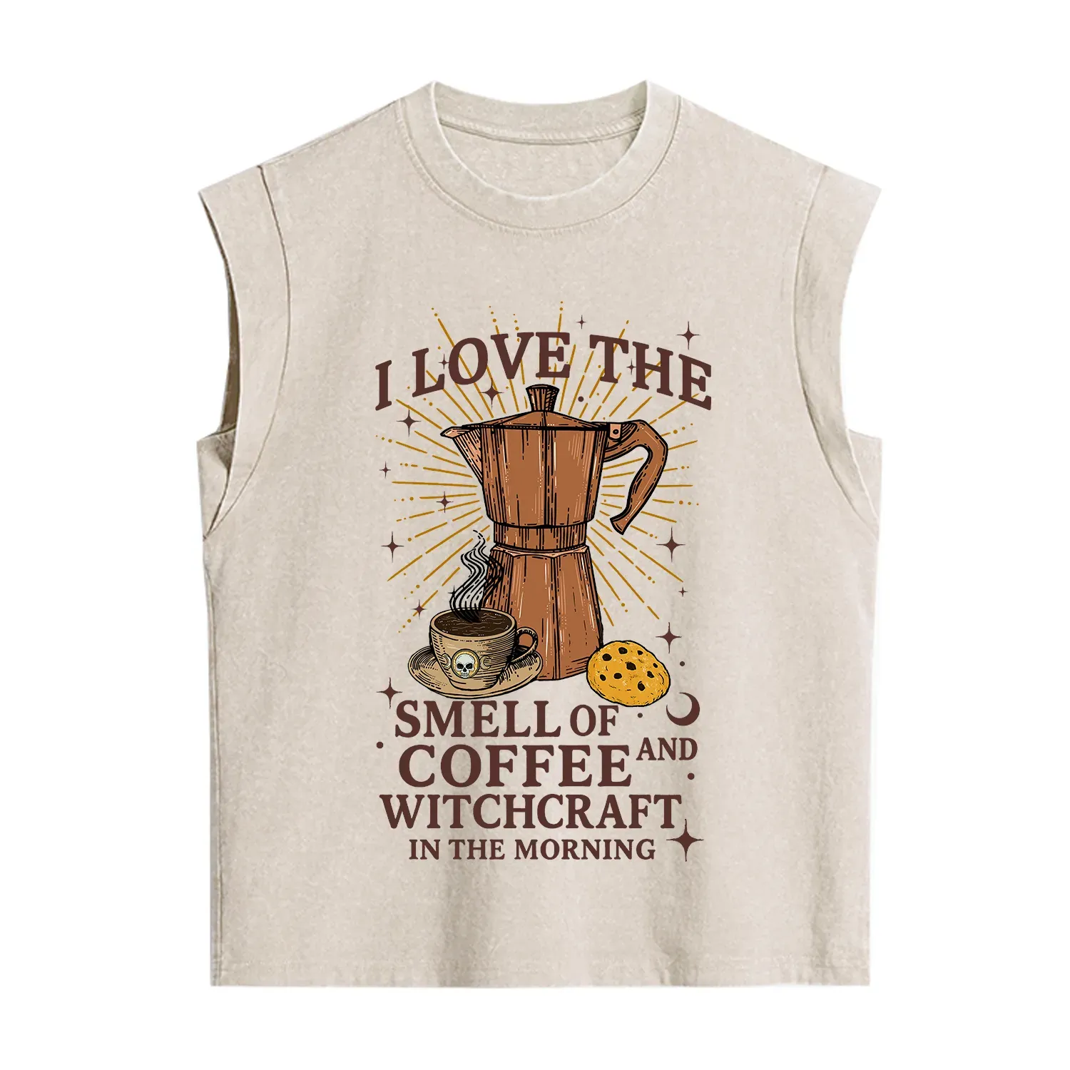 Purplehecate I Love The Smell Of Coffee And Witchcraft In The Morning Vintage Washed Tank