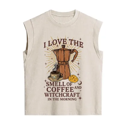 Purplehecate I Love The Smell Of Coffee And Witchcraft In The Morning Vintage Washed Tank