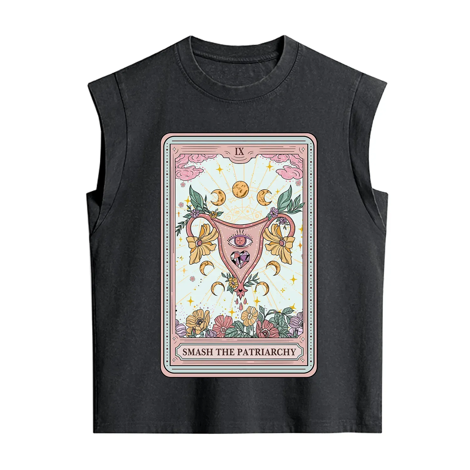 Purplehecate The Smash the Patriarchy Tarot Vintage Washed Tank