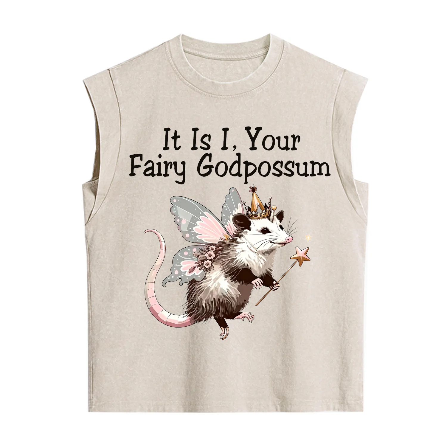 Purplehecate It Is I Your Fairy Godpossum Vintage Washed Tank
