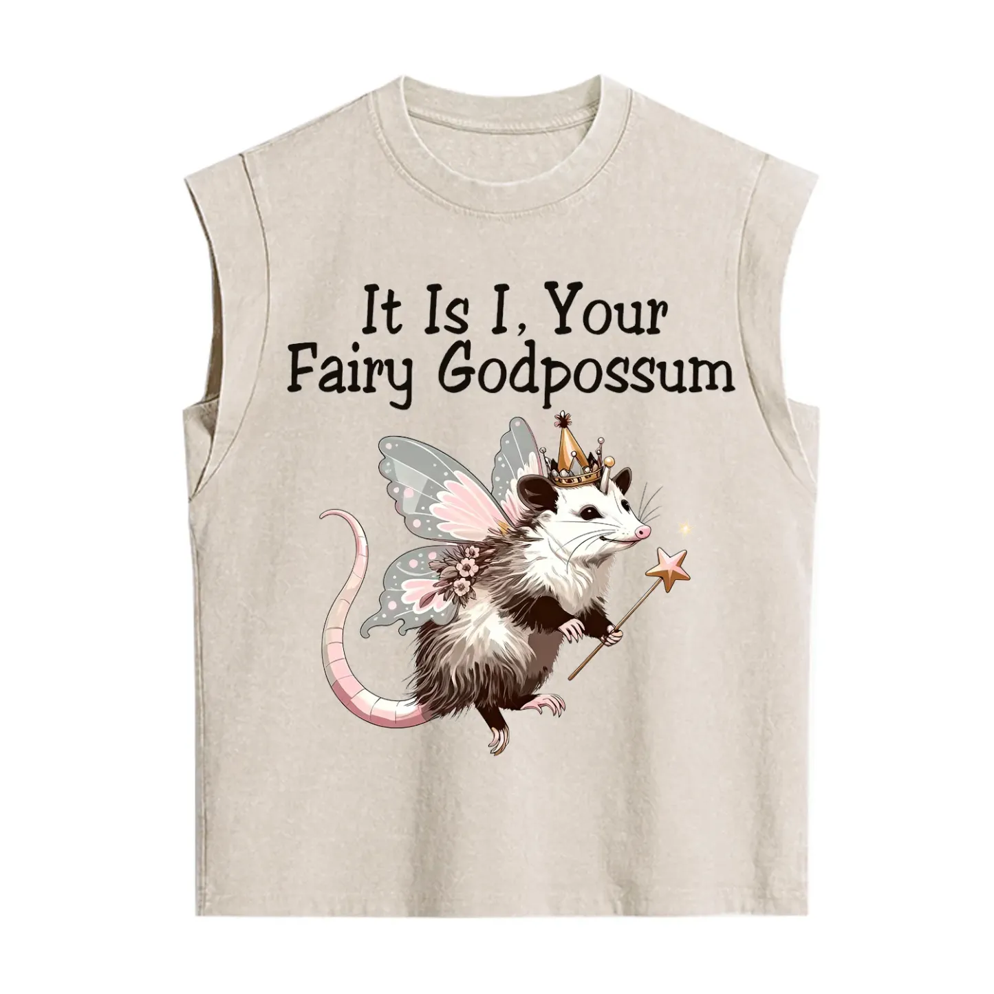 Purplehecate It Is I Your Fairy Godpossum Vintage Washed Tank