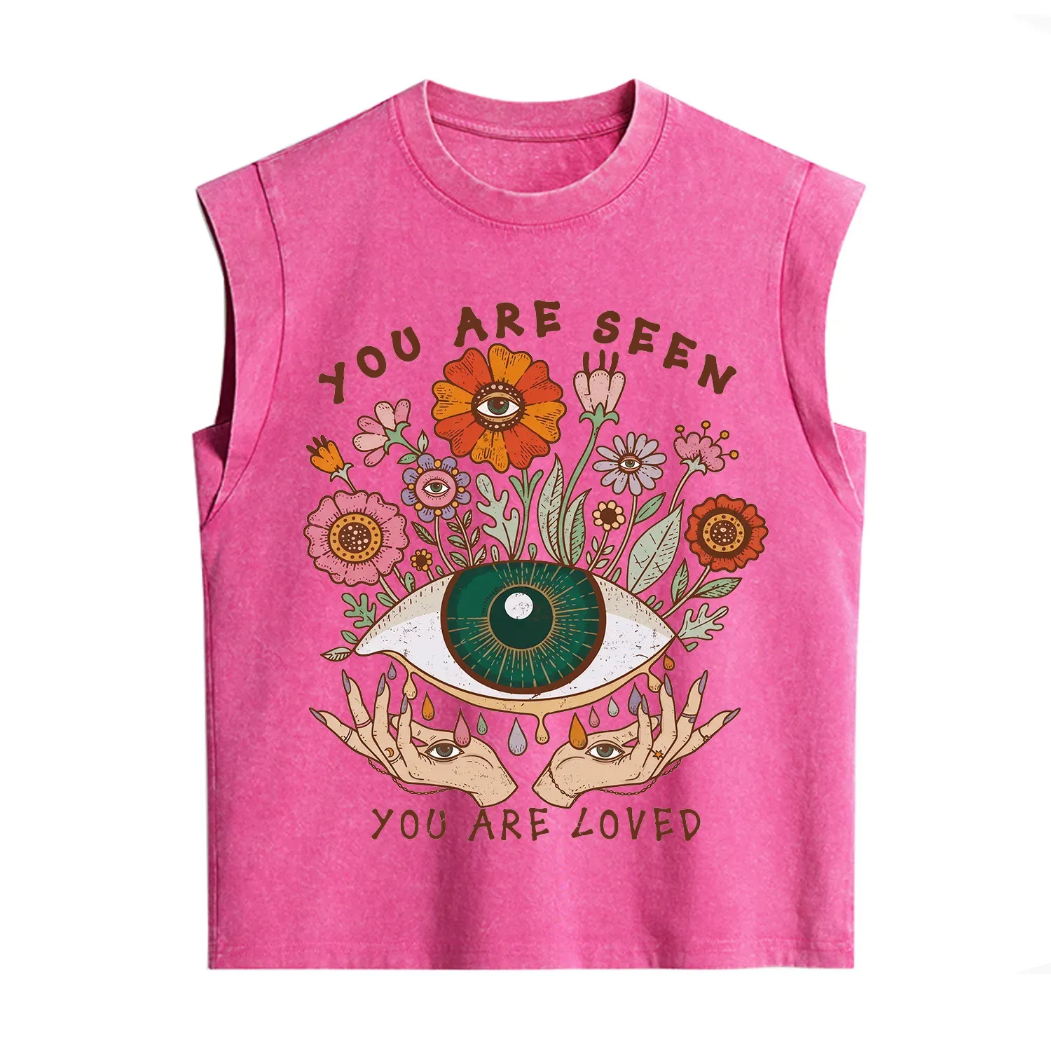 Purplehecate You Are Seen You Are Loved Vintage Washed Tank