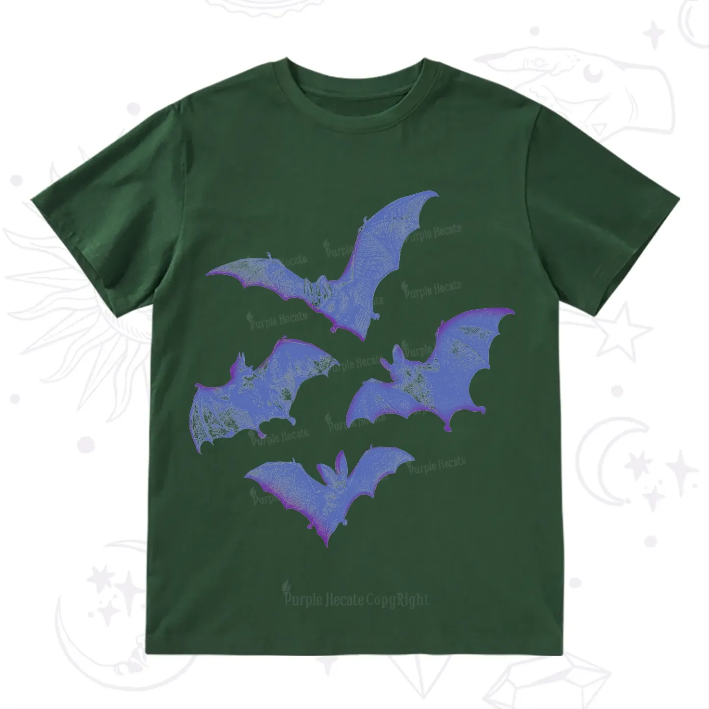 Purplehecate Vintage Bats T-Shirt