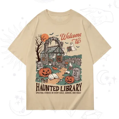 Purplehecate Welcome to the Haunted Library T-Shirt