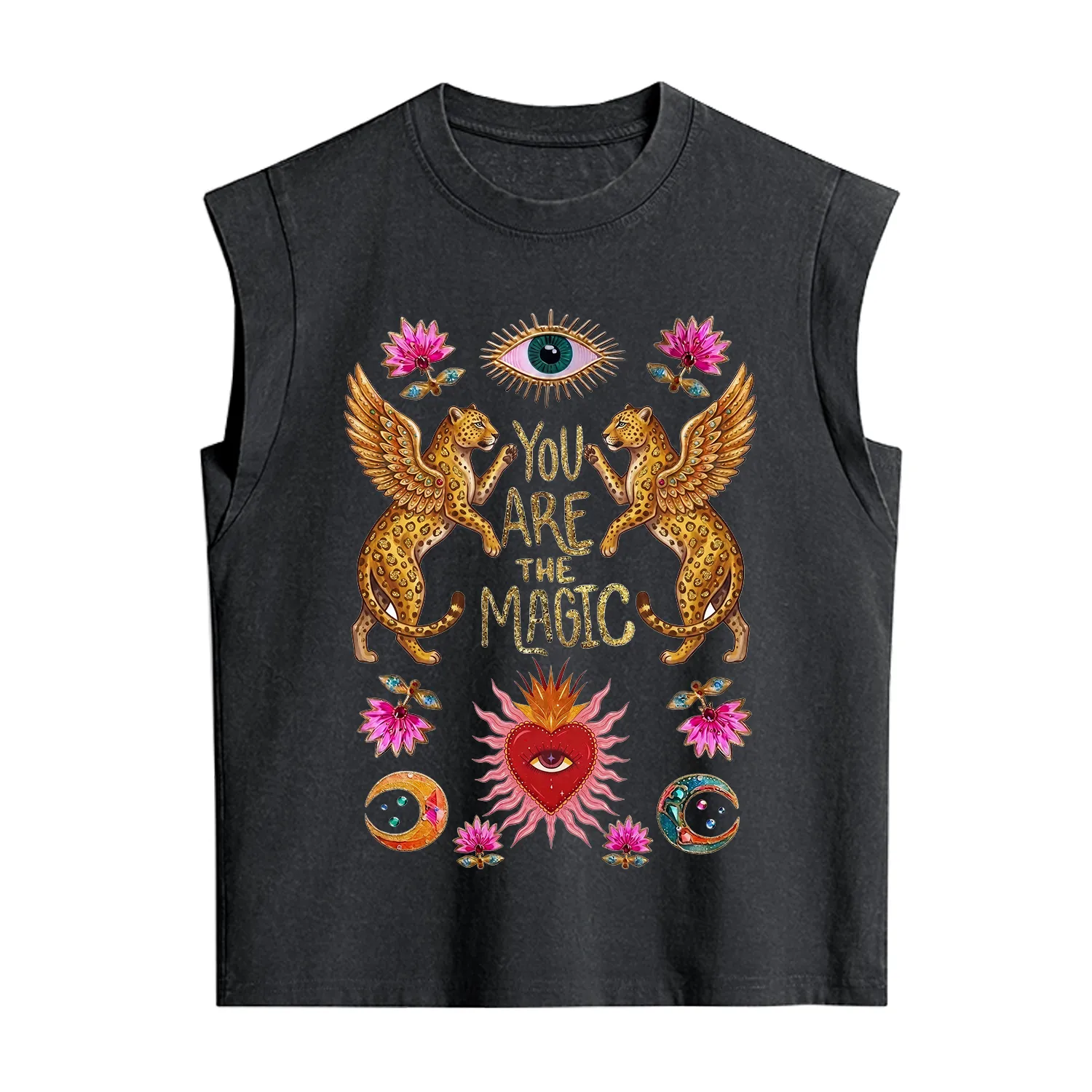 Purplehecate Vintage Tiger You Are The Magic Vintage Washed Tank