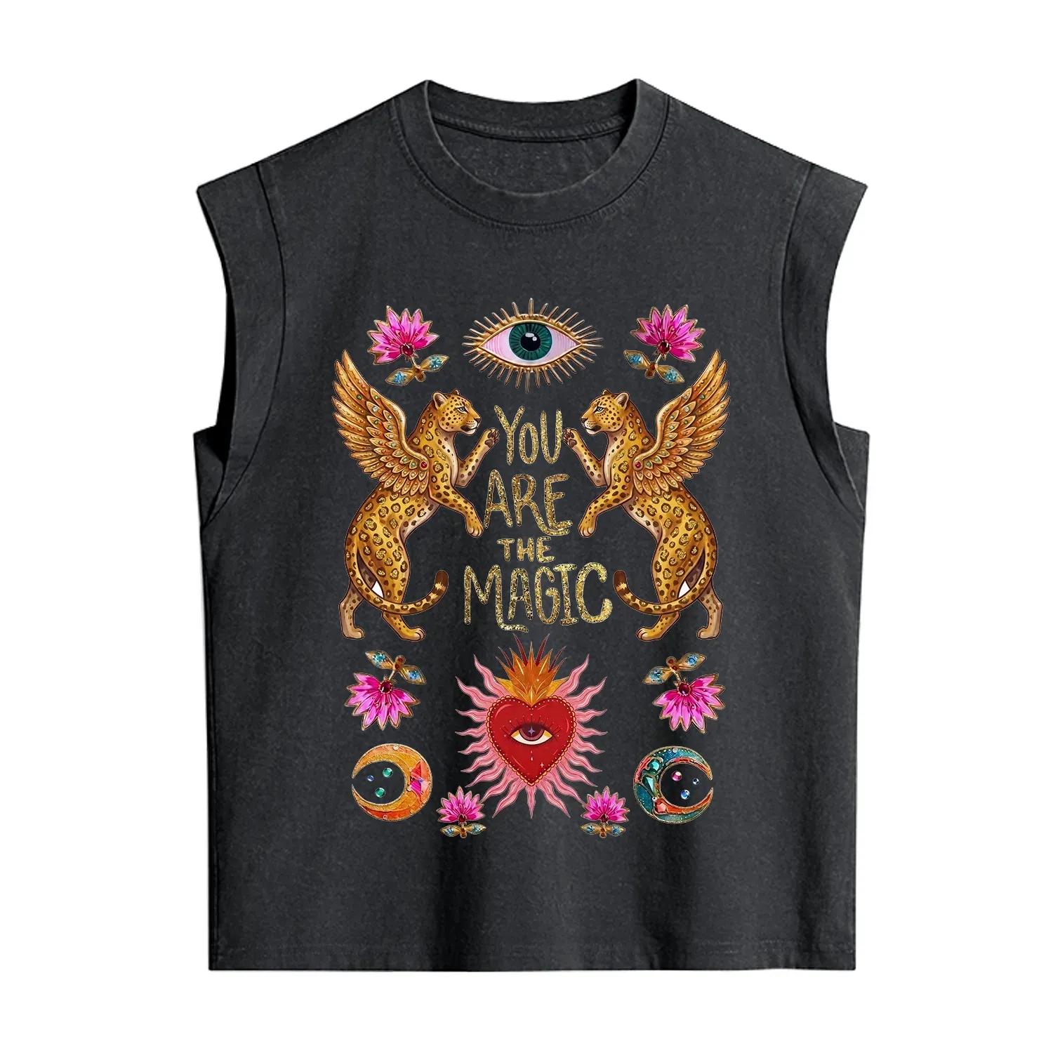 Purplehecate Vintage Tiger You Are The Magic Vintage Washed Tank
