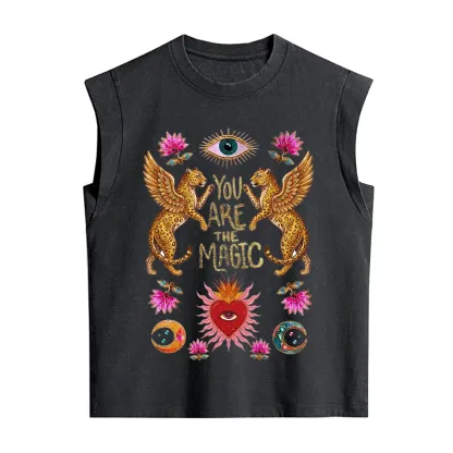 Purplehecate Vintage Tiger You Are The Magic Vintage Washed Tank