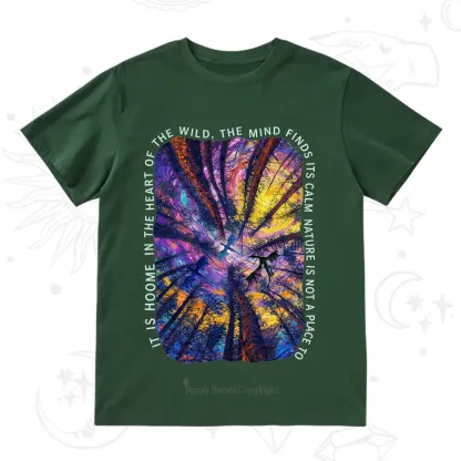 Purplehecate Forest Mindscape Night Sky T-Shirt
