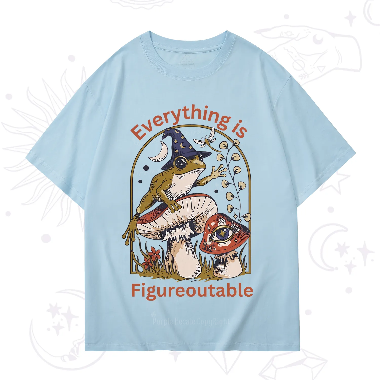 Purplehecate Everything Is Figureoutable Frog T-Shirt