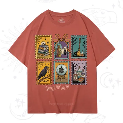 Purplehecate Halloween Witch Raven Castle Potions T-Shirt