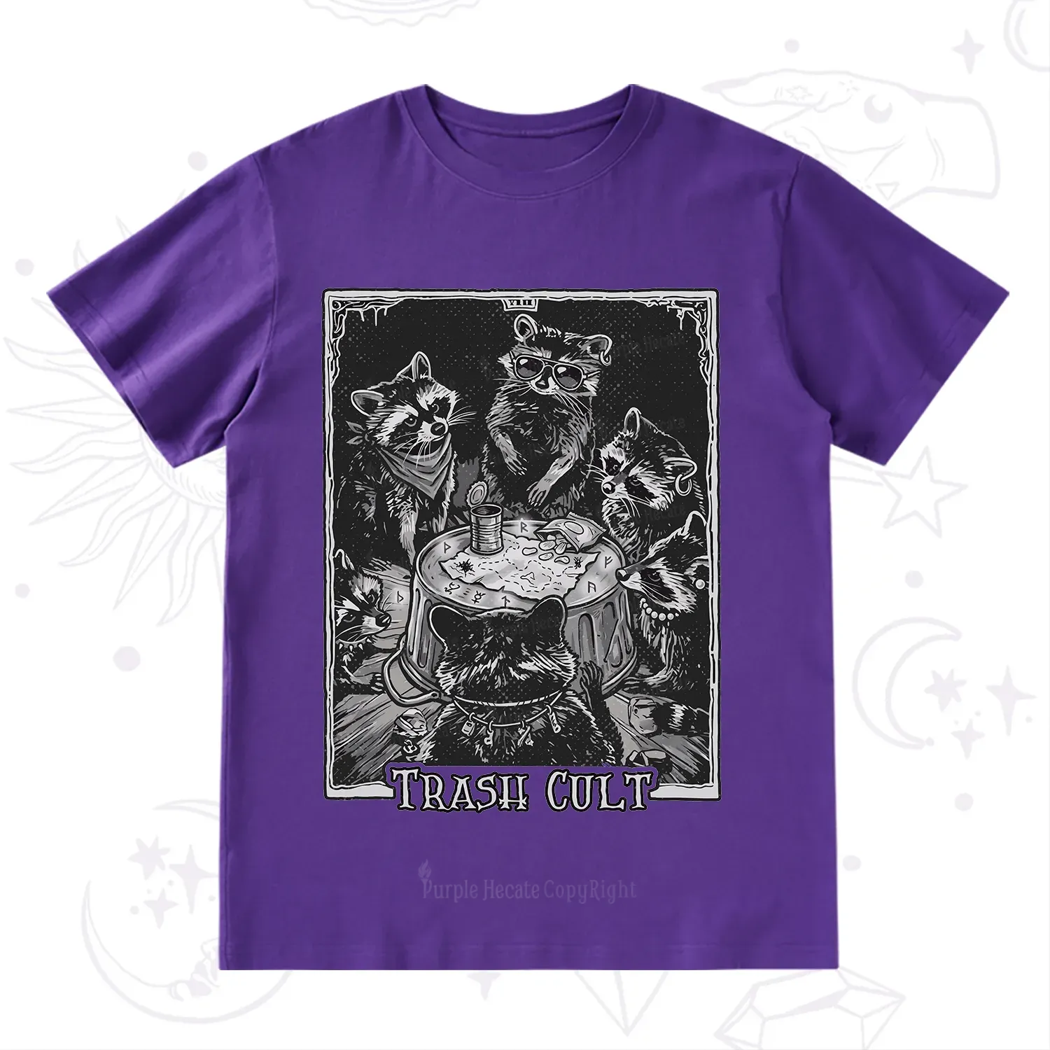 Purplehecate Trash Cult Raccoon T-Shirt