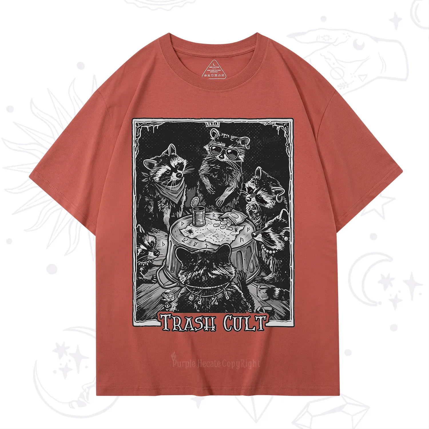Purplehecate Trash Cult Raccoon T-Shirt