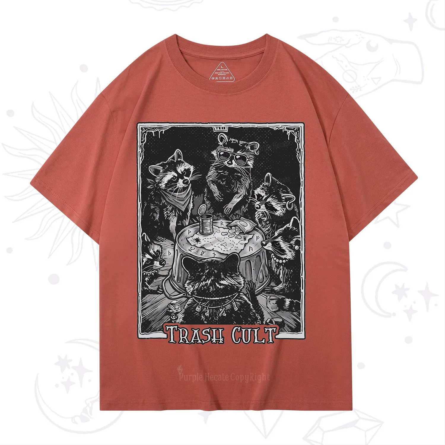 Purplehecate Trash Cult Raccoon T-Shirt