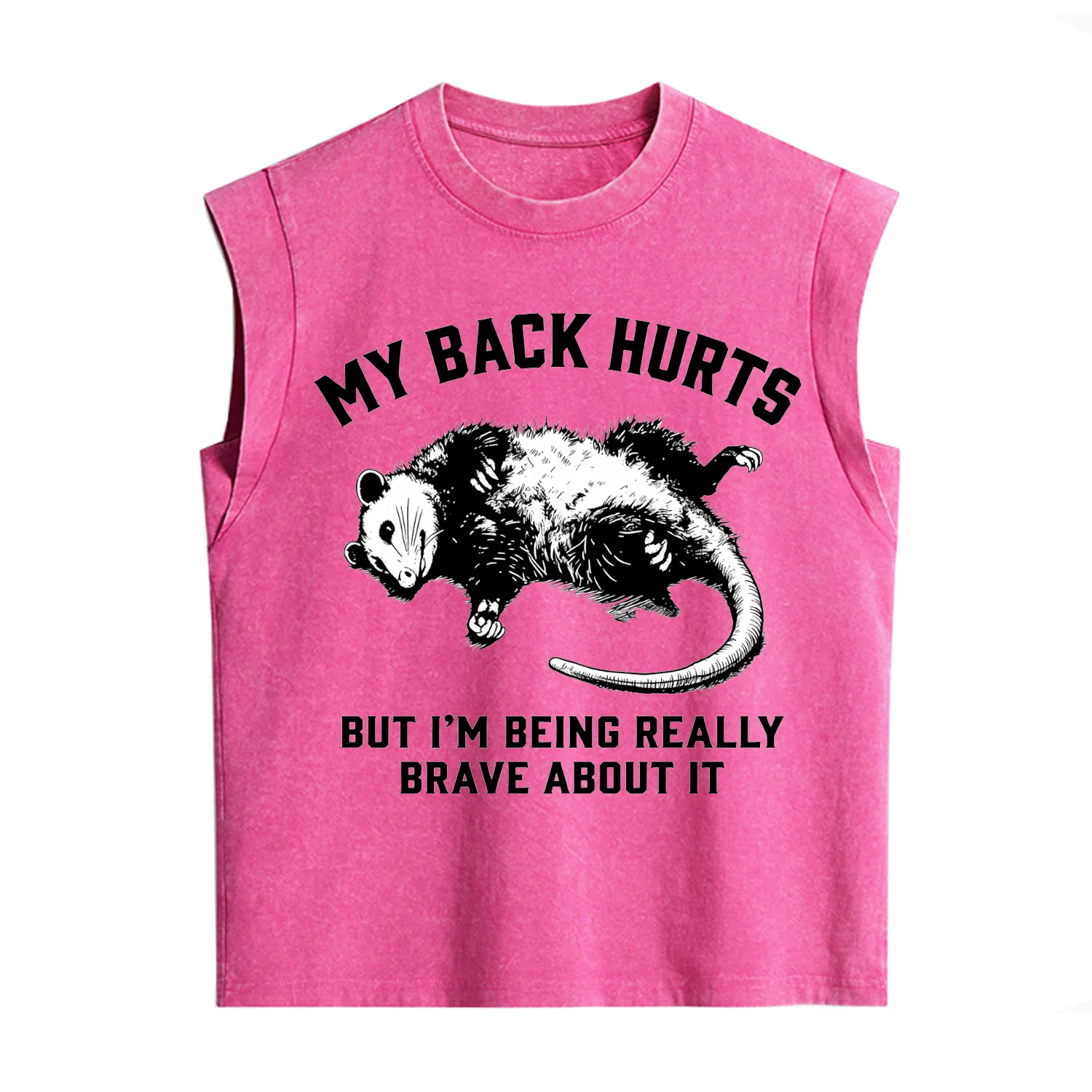 Purplehecate My Back Hurts But I'm Being Really Brave About It Vintage Washed Tank