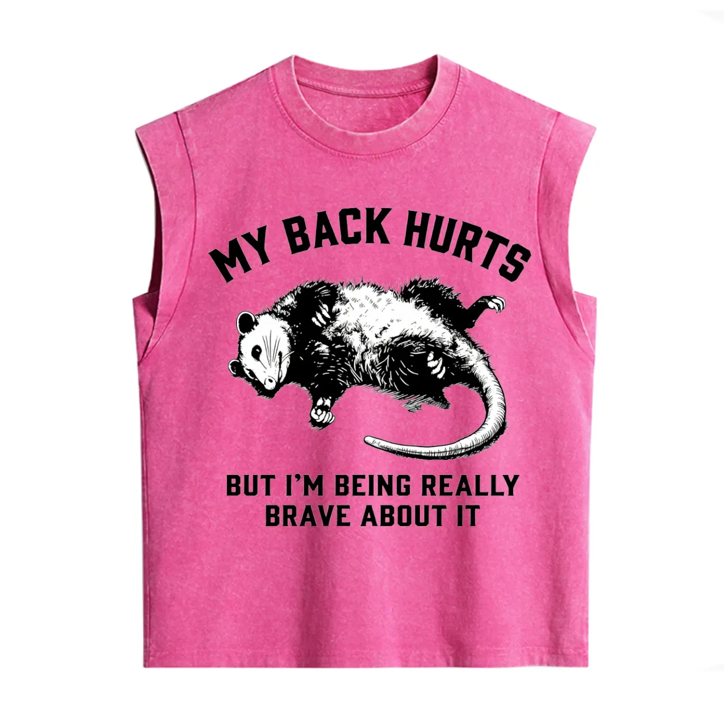 Purplehecate My Back Hurts But I'm Being Really Brave About It Vintage Washed Tank