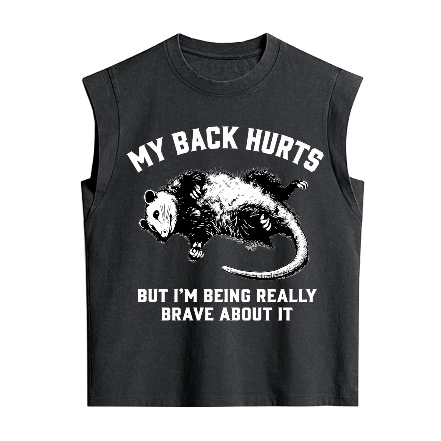 Purplehecate My Back Hurts But I'm Being Really Brave About It Vintage Washed Tank
