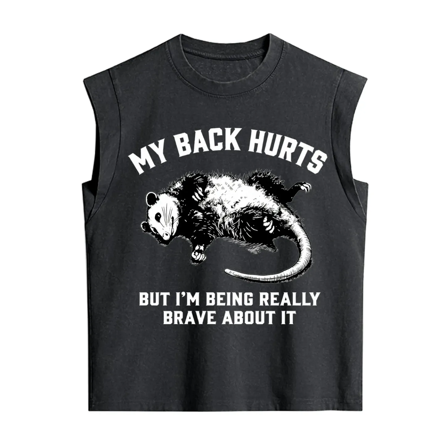Purplehecate My Back Hurts But I'm Being Really Brave About It Vintage Washed Tank