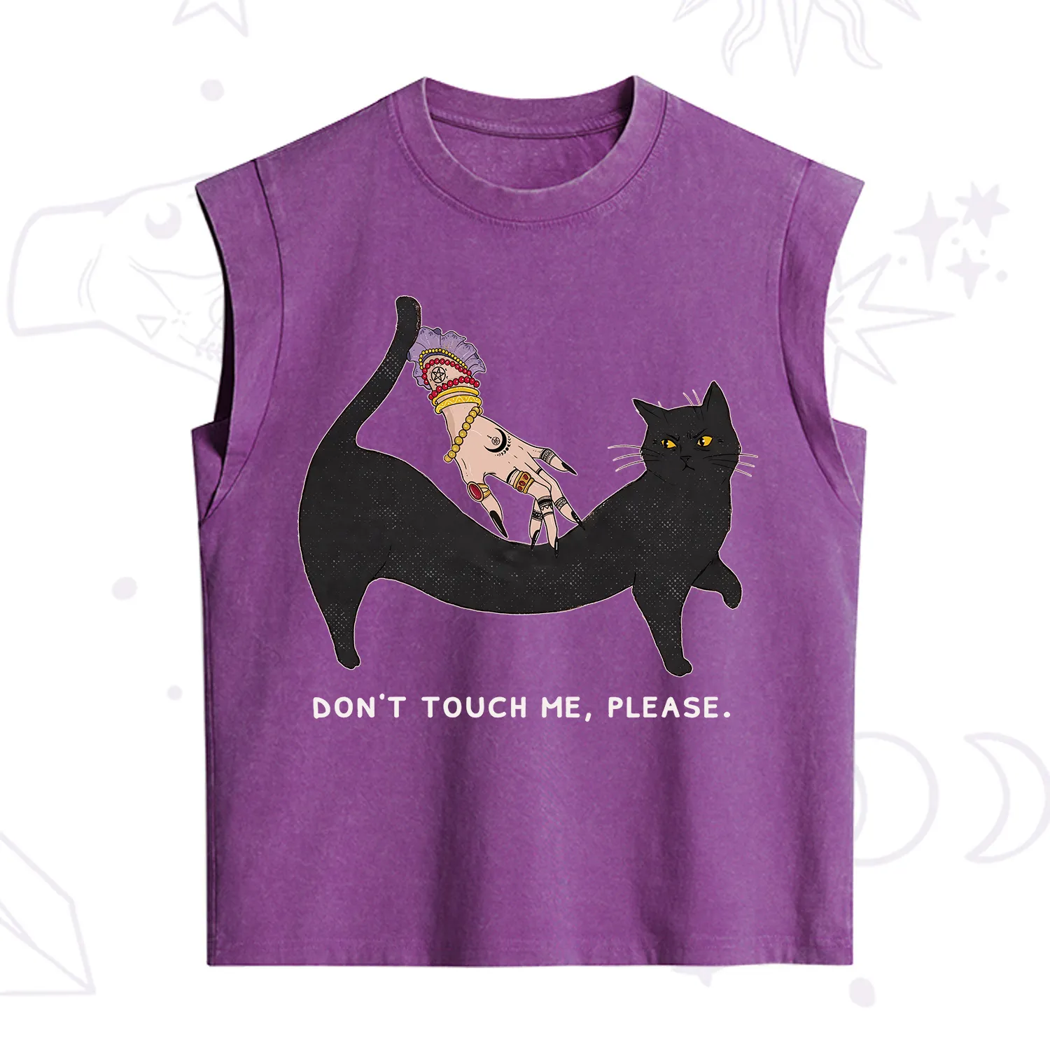 Purplehecate Don't Touch Me Vintage Washed Tank