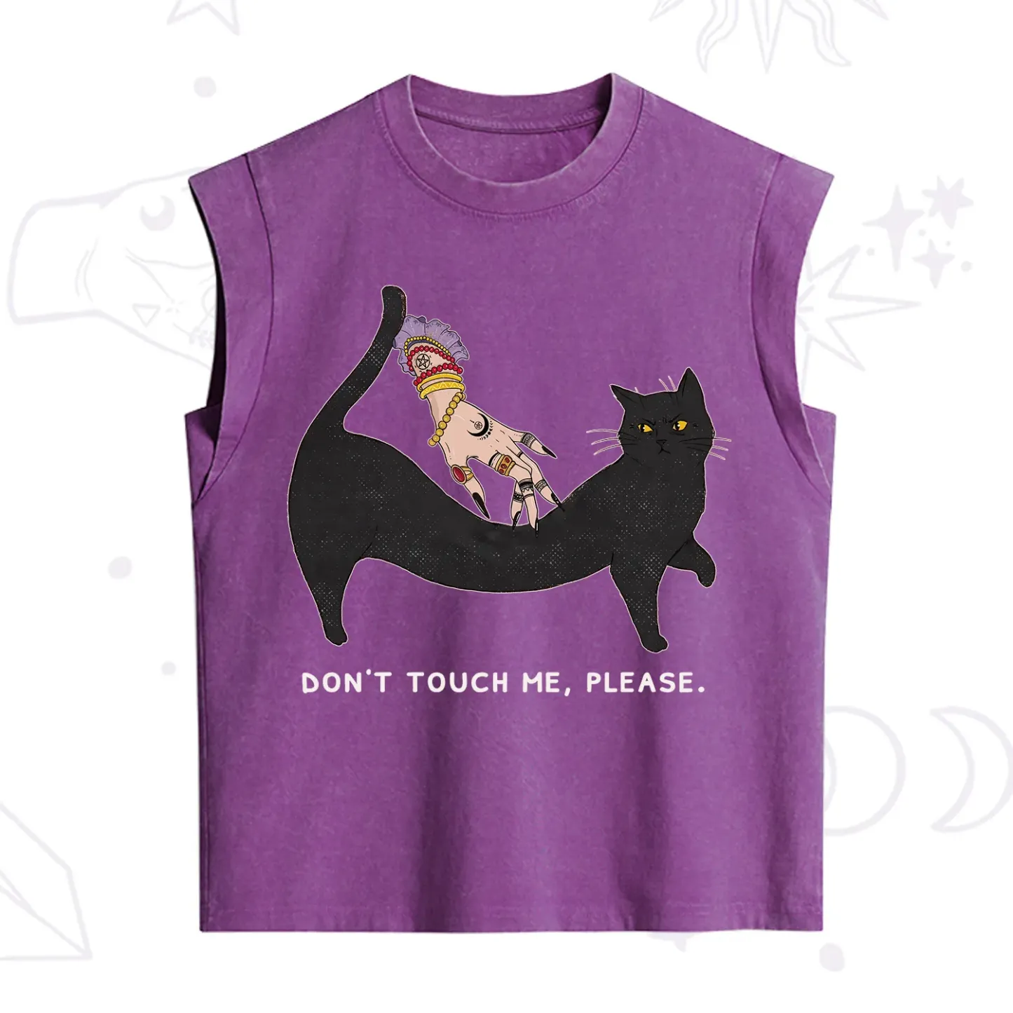 Purplehecate Don't Touch Me Vintage Washed Tank
