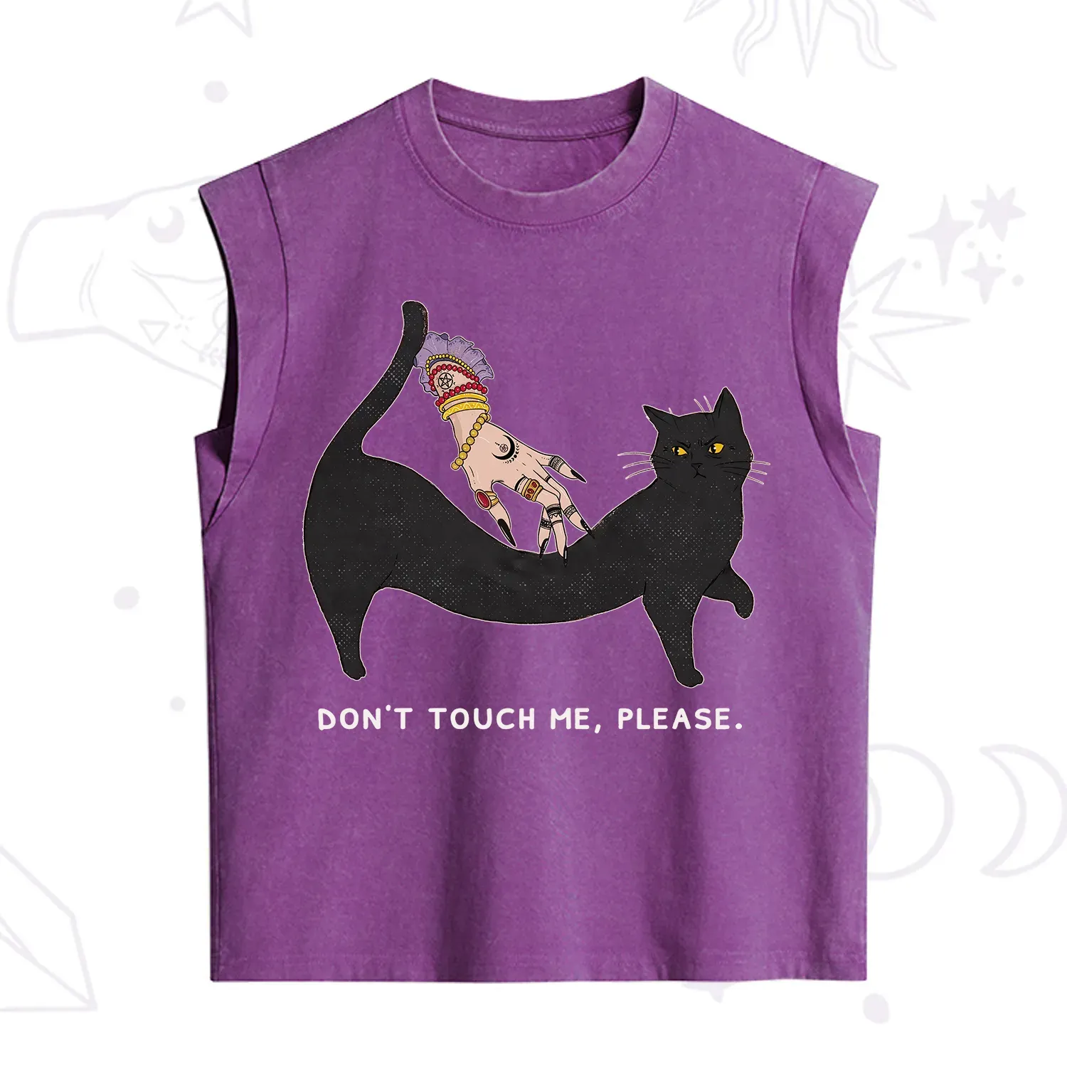 Purplehecate Don't Touch Me Vintage Washed Tank