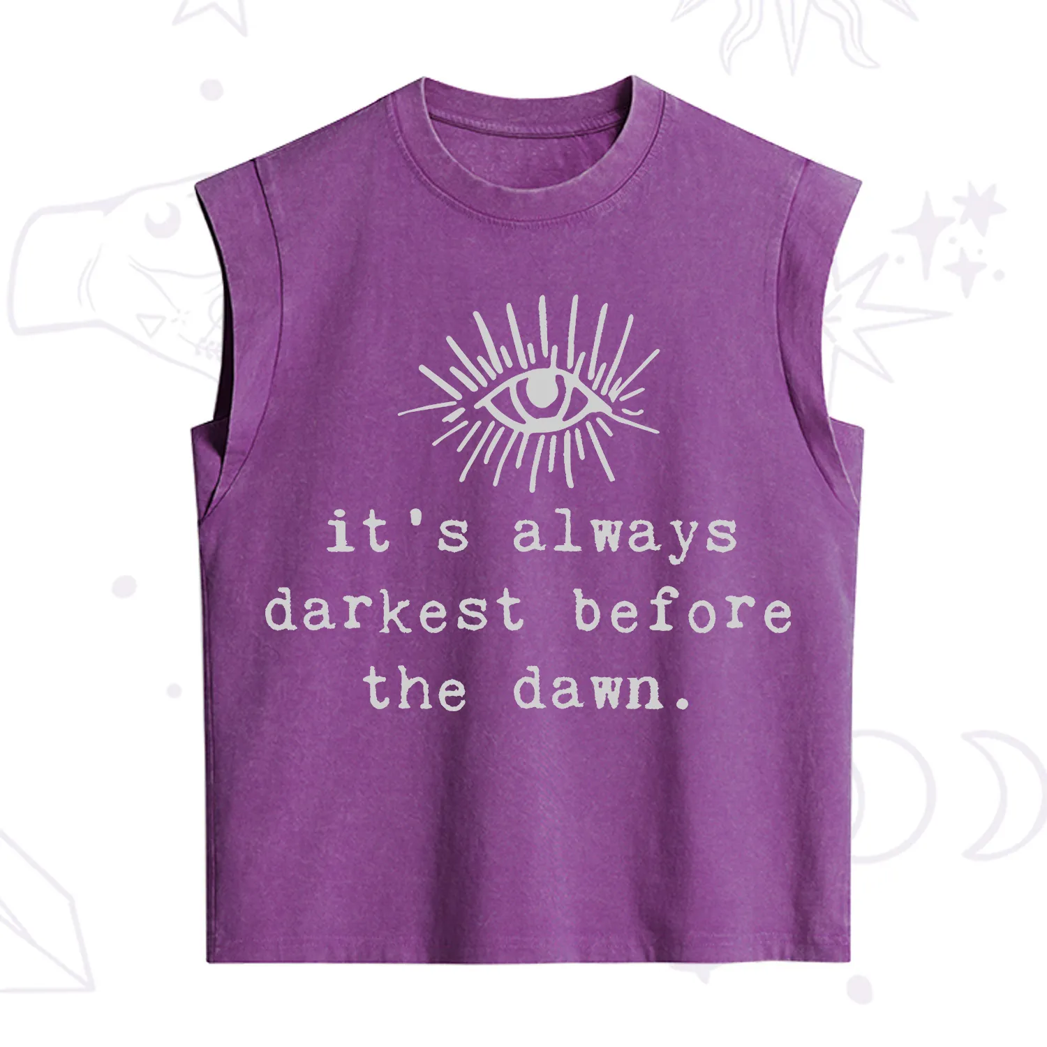 Purplehecate It's Always Darkest Before Dawn Vintage Washed Tank