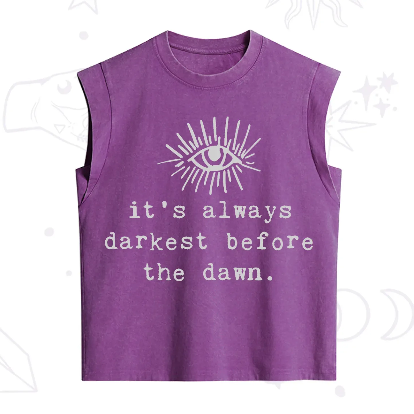 Purplehecate It's Always Darkest Before Dawn Vintage Washed Tank
